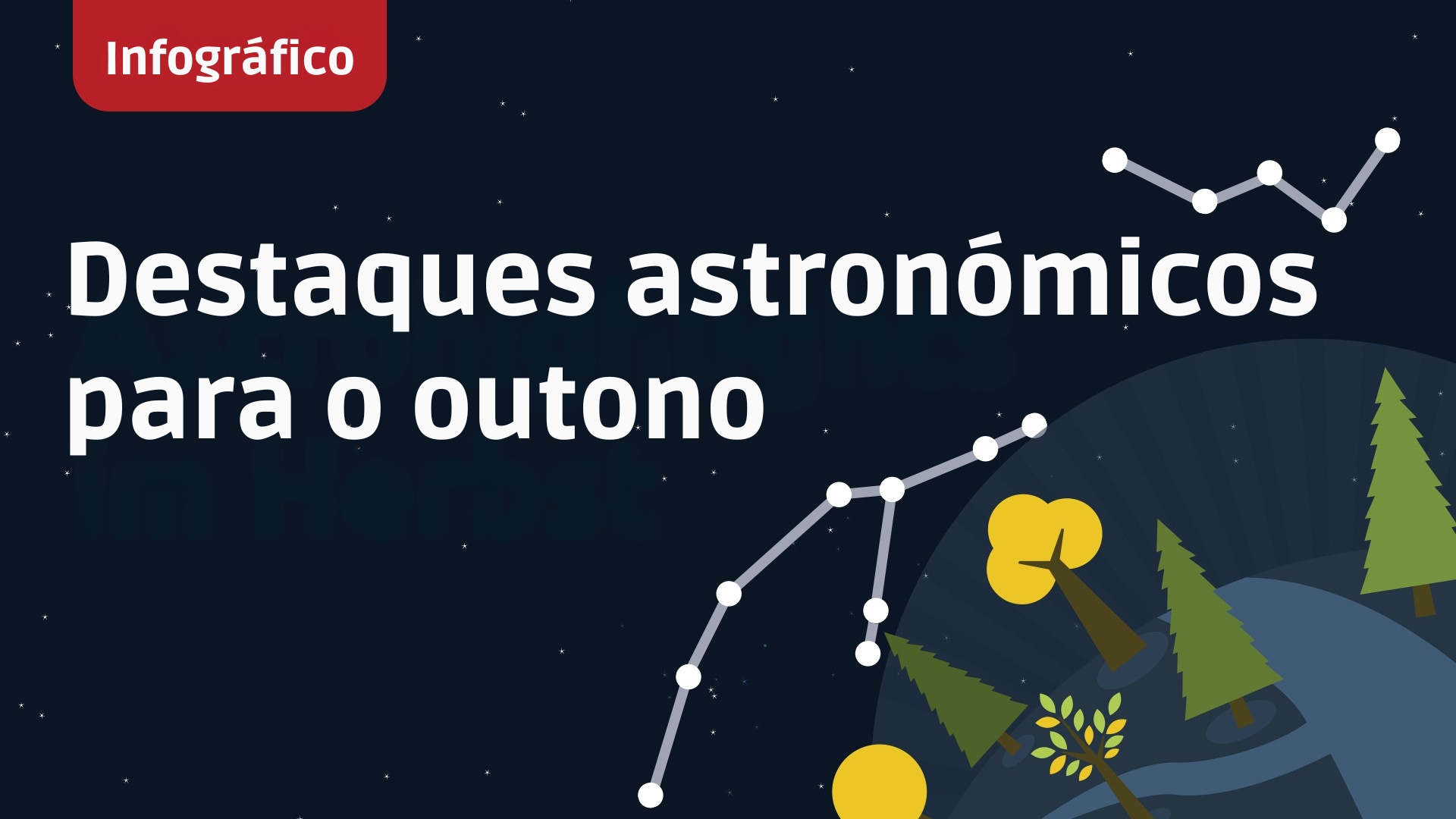 Infográfico: Destaques astronómicos para o outono de 2026